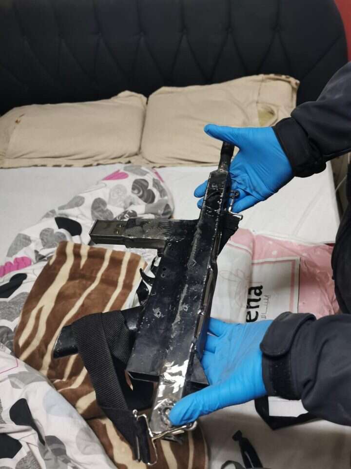 הנשק שנתפס. | דוברות המשטרה