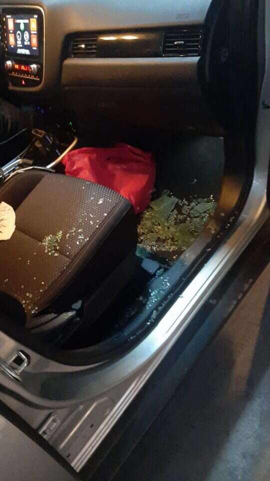 רכב המשפחה שהותקפה במעלה הזיתים