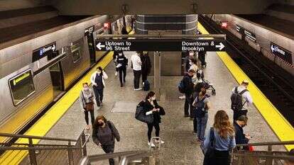 הרכבת התחתית בניו יורק. עם קצת אומץ אפשר גם אצלנו. | AFP