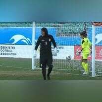 השוערת האיראנית החשודה כשוער. | מסך: מתוך עמוד היוטיוב של ערוץ הספורט הירדני