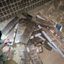 חבילות הסמים שנתפסו בגבול מצרים. | דובר צה"ל