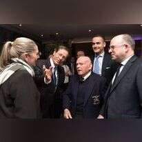 הנשיא הרצוג, רעייתו וסר בן הלפגוט. | קובי גדעון, לע"מ