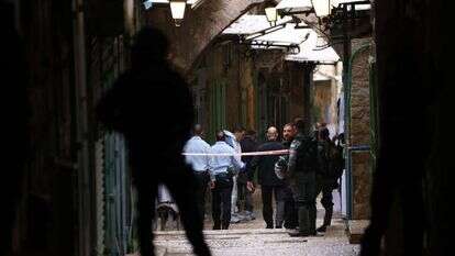 כוחות משטרה בעיר העתיקה בירושלים. | יונתן זינדל פלאש90