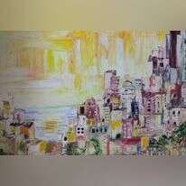 בלה לוין, "אור הכרך", אקריליק על קנווס, 2021