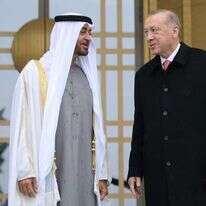 ארדואן ובן זאיד, | EPA