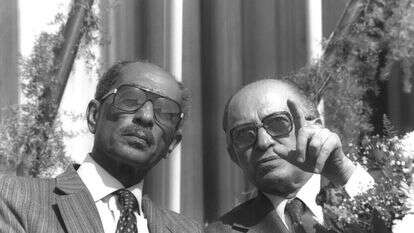 מתוך סרטו של ג׳ונתן גרובר אודות מנחם בגין ״מהפך- המסע של מנחם בגין״. | " יח"צ