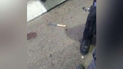 הסכין שנתפסה עם המחבל, הבוקר. | דוברות המשטרה