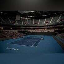 מגרש היהלום במרכז הטניס הלאומי בבייג'ינג, | אי.אף.פי.