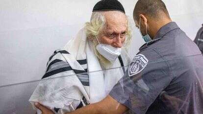 אליעזר ברלנד בבית המשפט. | יונתן זינדל, פלאש 90