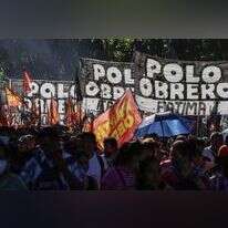 המפגינים ברחובות בואנוס איירס. | AFP