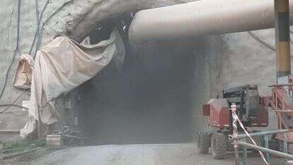 שריפה במנהרת חציבה בכוכב הירדן. | כב"ה צפון