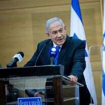 ראש האופוזיציה נתניהו בישיבת סיעת הליכוד. | יונתן זינדל/פלאש90