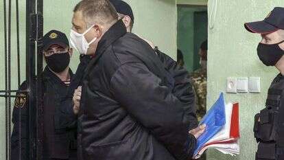 האופוזיציונר הבלארוסי סרגיי טיחנובסקי. | EPA