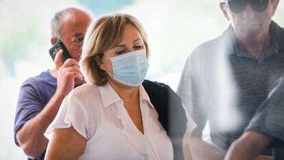 סגנית השר לשעבר פאינה קירשנבאום בכניסה לבית המשפט. | אבשלום ששוני/פלאש90