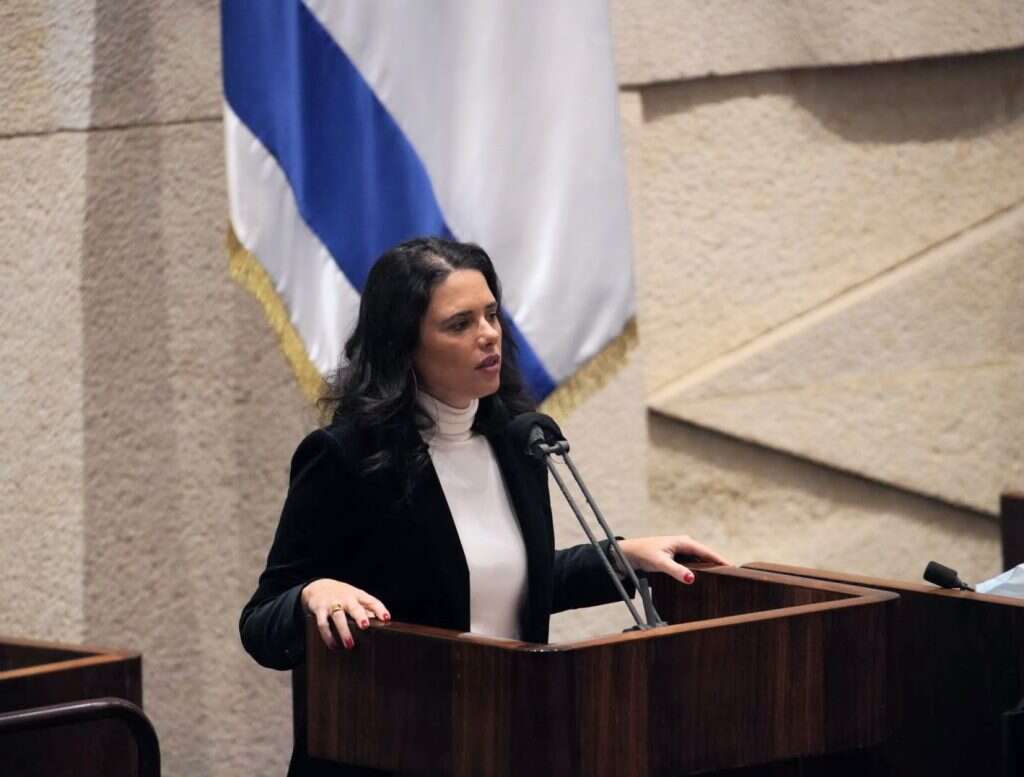 השרה איילת שקד. | דני שם טוב, דוברות הכנסת