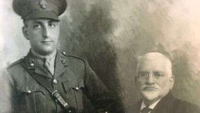 הארי לוי ואביו ג'ון. | באדיבות המשפחה