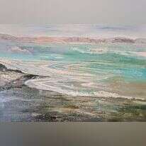 אולי ברמסון, "ים המלח", טכניקה מעורבת, 2021 . הוצגה בגלריה space בית חיל האוויר הרצליה, אוצר: שוקי כהן