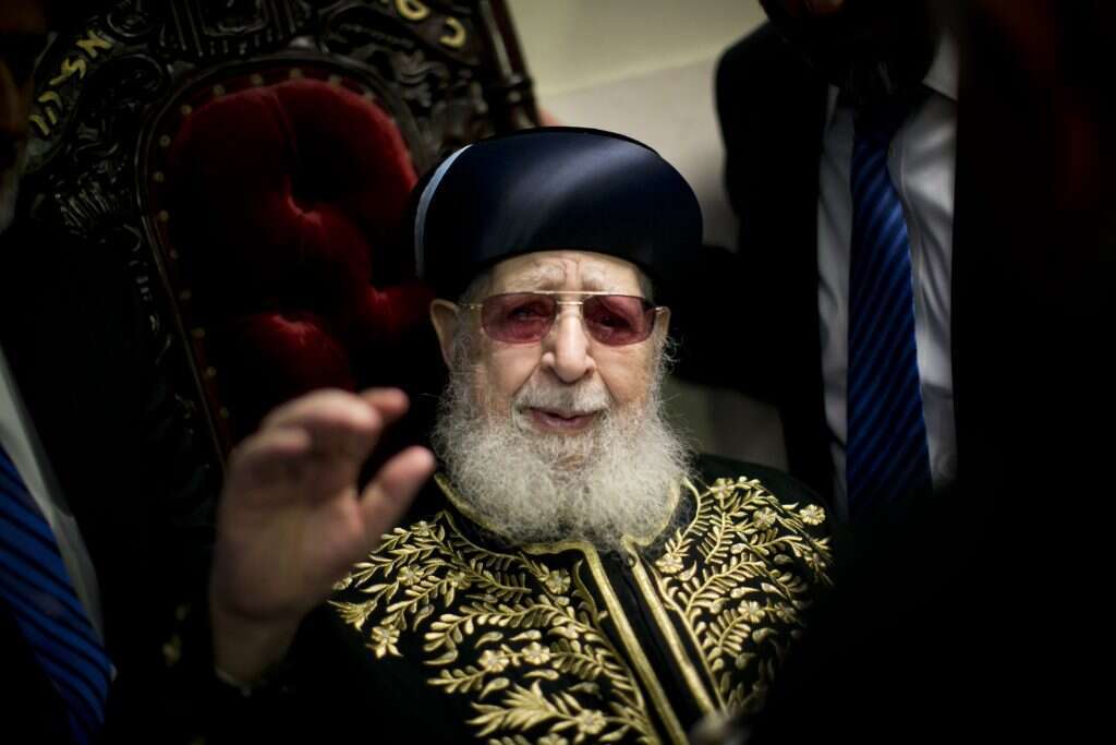 הרב עובדיה יוסף. | יונתן זינדל - פלאש 90