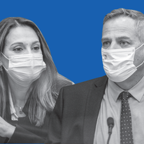 שר הבריאות ניצן הורוביץ ושרת החינוך יפעת שאשא-ביטון. | אורן בן-חקון