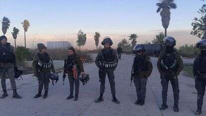 כוחות הפינוי בחומש. | ישיבת חומש