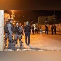 כוחות משטרה ברמלה במהלך שומר החומות. | יוסי אלוני/פלאש90