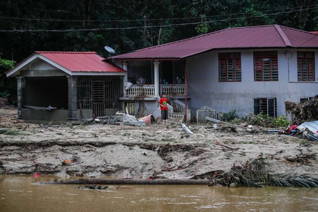 ההרס ששנשאר אחרי השטפונות במלזיה. | EPA