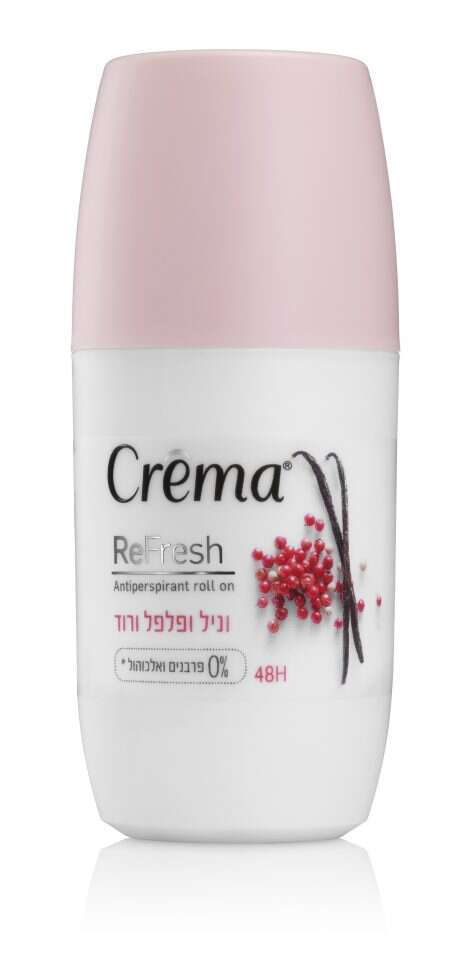 CREMA דאודורנט רול און בניחוח וניל ופלפל ורוד. | טל אזולאי
