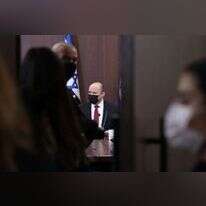 ראש הממשלה נפתלי בנט בישיבת קבינט. | EPA