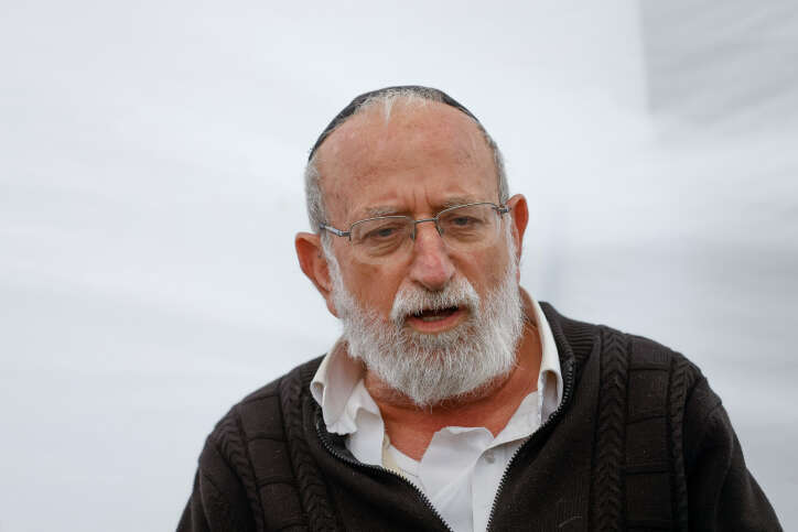 הרב מרדכי דימנטמן, אביו של יהודה ז"ל. | אוליבייה פיטוסי/פלאש90