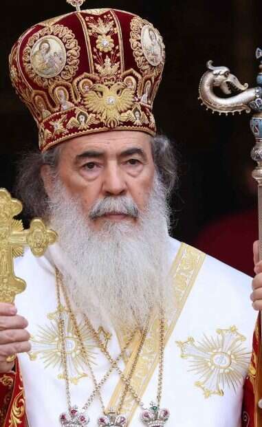 הפטריארך תיאופילוס השלישי. | AFP