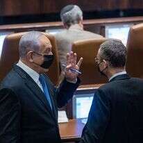 לוין ונתניהו בכנסת. | אורן בן־חקון