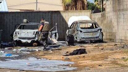 זירת הפיצוץ ברמלה. | דוברות משטרת ישראל