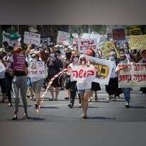 הפגנת העובדים הסוציאליים, קיץ 2020. | מרים אלסטר, פלאש 90