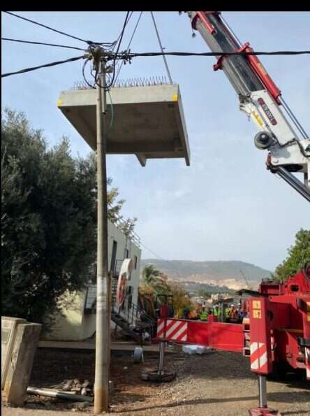 תמונות מהעבודות בכפר יובל. | אגף ההנדסה והבינוי, משרד הביטחון