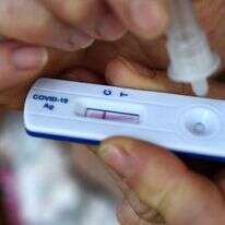 בדיקת קורונה מהירה. | AFP