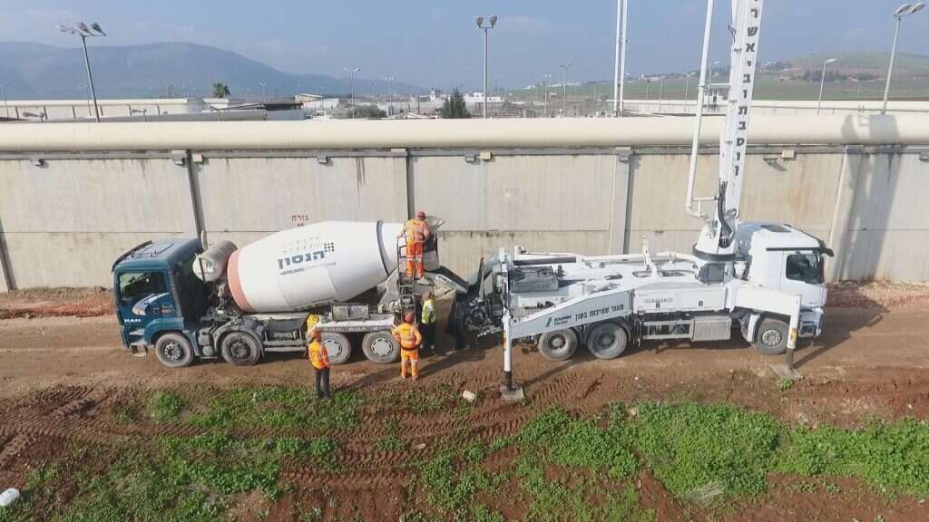 העבודות למיגון כלא גלבוע. | דוברות שירות בתי הסוהר
