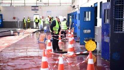 העבודות למיגון כלא גלבוע. | דוברות שירות בתי הסוהר