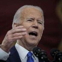 נשיא ארה"ב ג'ו ביידן נואם בציון אירועי הפריצה לקפיטול. | EPA