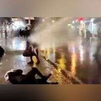 מכתזית שפגעה. | מסך מתוך הסרטון שצילם חיים גולדברג