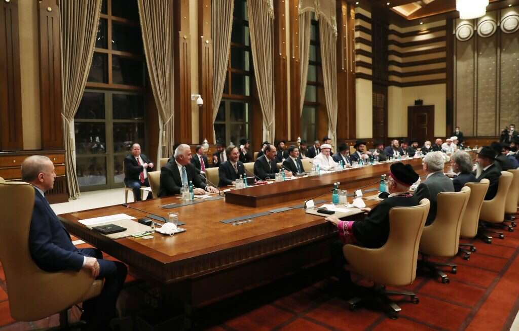 אירוע חשוב ליהודים בעולם. הרבנים בארמון הנשיא. | גטי אימג'ס