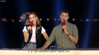 אסי עזר ורותם סלע בשידור של נינג'ה ישראל, אתמול. | מסך, מאקו
