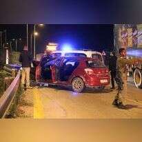 זירת פיגוע הדריסה סמוך לנווה צוף.  איתיאל שטיינבאום/TPS