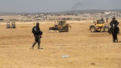 נטיעות קק"ל בנגב תחת אבטחה כבדה, ארכיון. | AFP