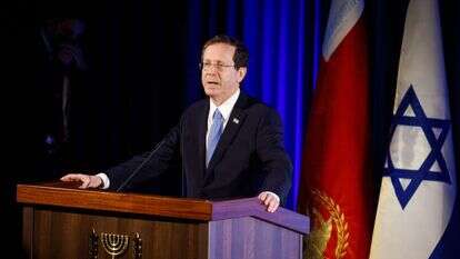 הנשיא יצחק הרצוג. | אוליבייה פיטוסי/פלאש90