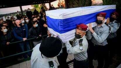 הלווייתו של רס"ן איתמר אלחרר. | אבשלום ששוני/פלאש90