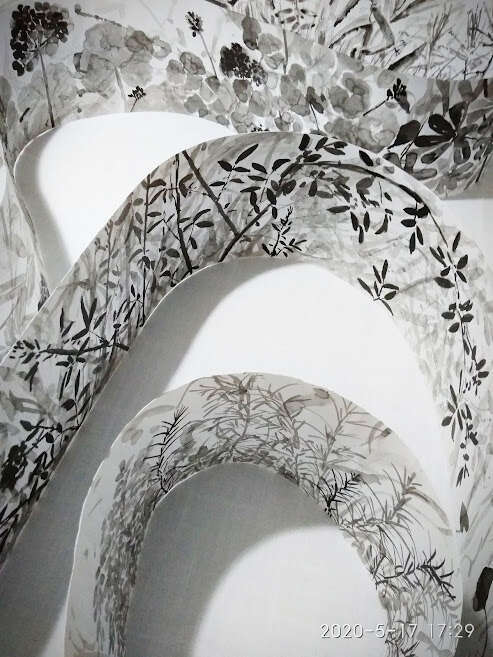 מסע במרחב הצומח , פרט 2020, יצירתה של דליה אריאלי.