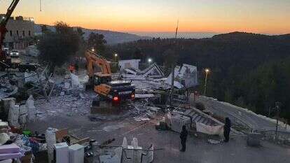 לאחר ההריסה. | הרשות לאכיפה במקרקעין