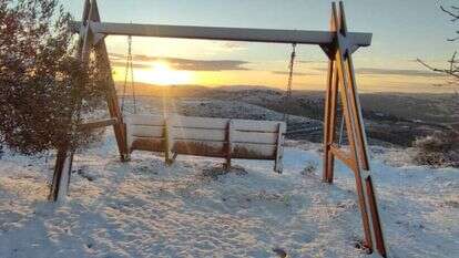 שלג בגוש שילה שבבנימין. | אגף הבטחון-מועצת בנימין