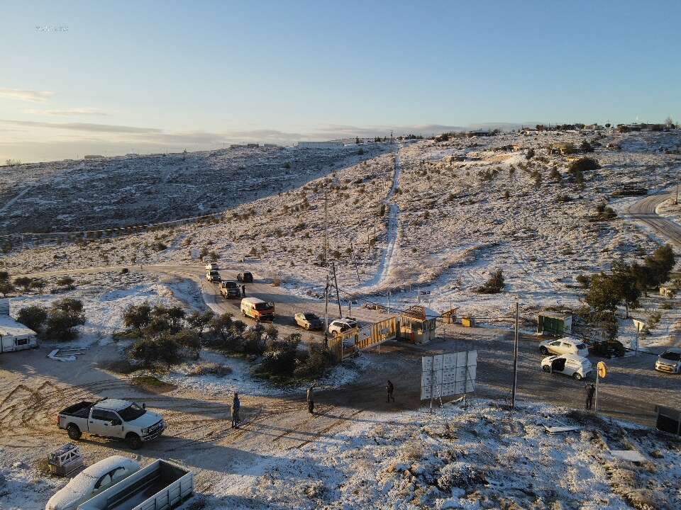 שלג בגוש שילה שבבנימין. | אגף הבטחון-מועצת בנימין