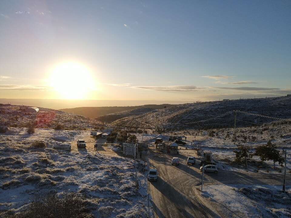 שלג בגוש שילה שבבנימין. | אגף הבטחון-מועצת בנימין